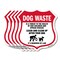 Signmission Dog Poop Shield Sign Dog Waste Is A Thre, 12 inch X 12 inch, Aluminum Metal Sign, 5PK SHI-A-5Pack-12-374 - alternate 1