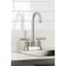 Kingston Brass Double-Handle 4" Centerset Bar Faucet with Knurled Handle, Brushed Nickel KB5498KNL - alternate 4