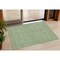 Homeroots 3' X 5' Green And Beige Geometric Washable Indoor Outdoor Area Rug 594383 - alternate 1