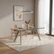 Homeroots 103" Clear and Blush Glass and Steel Self-Storing Leaf Dining Table 654236 - alternate 11