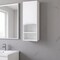 Homeroots 12" White Laminate Accent Cabinet With Two Shelves 477668 - alternate 3