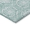 Homeroots 9' X 12' Turquoise Teal Blue And Ivory Medallion Washable Indoor Outdoor Area Rug 587774 - alternate 6