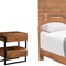 Homeroots Three Piece Brown Solid Wood Bedroom Set 636247 - alternate 6