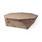 Homeroots 49" Natural Wood Octagon Distressed Lift Top Abstract Coffee Table 376273 - alternate 4