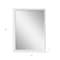 Homeroots 39" White Wood Accent Mirror 632784 - alternate 3