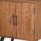 Homeroots 30" Brown Solid Wood Square Live Edge Nightstand 571534 - alternate 8