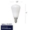 Bulbrite LED Filament, 4 Watt Dimmable ST15 Light Bulb, Milky Glass Finish, E12 Base, 2700K 400 Lumens, 4PK 862051 - alternate 7