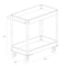 Hirsh Utility Cart, Steel, 2 Shelves, 16 in W, 32 in H 22639 - alternate 6