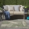 Homeroots 3' X 5' Green And Ivory Palm Leaf Indoor Outdoor Area Rug 554898 - alternate 7