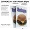 Signmission Hamburger, Plastic Signs Only 24 Inch x 36 Inch, Corrugated Plastic, 2PK CSB-2436-2PACK-Hamburger - alternate 2