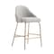 Manhattan Comfort Gracie Counter Stool  in Stone and Gold - Set of 2 2-CS019-GST - alternate 6