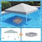Sunjoy Pool Gazboe with  24in Wicker floating pool tray-Gray A109900200 - alternate 1
