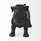 Homeroots 8" Black Polyresin Dog Tabletop Sculpture 392392 - alternate 5