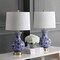 Jonathan Y Jennifer 25.25" Ceramic/Metal LED Table Lamp, Blue/White, 2PK JYL1072A-SET2 - alternate 9