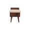 Homeroots 35in Cream and Chestnut Boucle and Solid Wood Upholstered Bench With Cabinet And Shelf 657375 - alternate 4