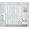 Idesign 72 in. H X 72 in. W White Leaves Frost Shower Curtain PEVA 40317 - alternate 2