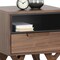 Homeroots 23" Brown Wood One Drawer Nightstand 527618 - alternate 5