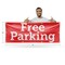 Signmission Free parking, 36 Inch x 96 Inch, Vinyl Banner B-96-30643 - alternate 5