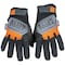 Klein Tools General Purpose Gloves, Small, Spandex, Suede, Black/Orange/Gray, S, 1 PR 60594 - alternate 1