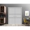 Sartodoors Slab Barn Door Panel, Planum 0014 Matte Grey and Aluminum Strips, Sturdy Finished Flush Modern Door PLANUM0014S-GRE-18 - alternate 4