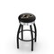 Holland Bar Stool Co 30" Blk Wrinkle Pitt Swivel Bar Stool, Chrome Ring L8B3C30Purdue - alternate 1
