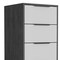 Homeroots 18" White and Gray Five Drawer Standard Chest 544006 - alternate 6