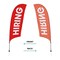 Showdown Displays 10.5 Ft  Value Razor Sail Sign Kit (Single-Sided With Value Spike Base) - Hiring Red 908110-004 - alternate 4