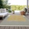 Homeroots 3' X 5' Gold Black And Beige Striped Washable Indoor Outdoor Area Rug 597217 - alternate 5