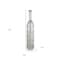 Homeroots 25" Antiqued Silver Floral Glass Bottle Table Vase 574270 - alternate 4