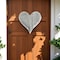 Homeroots 12" Whitewash Reclaimed Wood Heart Wall Decor 384902 - alternate 2