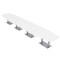 Skutchi Designs Arc Boat Conference Table, 45 in W, 264 in L, White HAR-ABOT-48x264-DOU-W960 - alternate 1