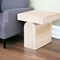 Homeroots 22" Natural Solid Wood Square Pedestal End Table 576791 - alternate 8
