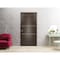 Sartodoors Sliding Closet Bi-fold Doors, Planum 0110 Chocolate Ash and Aluminum Strips, Sturdy Tracks Moldings PLANUM0110BF-CA-84 x 80 (2* 42x80) - alternate 3