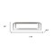 Homeroots 118" Gray and Nickel Wood and Stainless Steel Dining Table 718898 - alternate 5