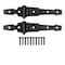 Prosource T-Hinge, Steel, Black, Loose Pin Pin, 180 deg Range of Motion, 40 Pair lb 33145PKB-PS - alternate 1