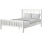Homeroots White Slat Back Solid Wood King Bed Frame 523635 - alternate 6