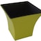 Homeroots 5in Yellow Recycled Plastic Indoor Outdoor Square Pot Planter 488334 - alternate 2