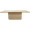 Homeroots 84" Natural Solid Wood Pedestal Base Dining Table 563909 - alternate 1