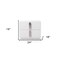 Homeroots 19" White Two Drawer Nightstand 491587 - alternate 4