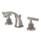 Kingston Brass Widespread Bathroom Faucet with Knurled Handle and Brass Pop-Up, Brushed Nickel KS4948KNL - alternate 1