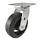 Hyw Products Heavy Duty Caster 6in Rubber on Cast Iron Wheel, Swivel 40-60S-A1-RC - alternate 1