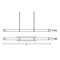 Afx Miami - LED Linear Pendant - Light Antique Brass MIAP0348LAJUDLB - alternate 7