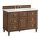 James Martin Vanities Vanity, without top, Mid-Century Walnut, 47.88 in W x 23.5 in D,  424-V48-M-WLT - alternate 6