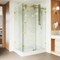Vigo 36 in. L x 48 in. W x 79 in. H Frameless Sliding Shower Enclosure Kit in Matte Brushed Gold VG6051MGCL48WR - alternate 3