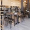 Flash Furniture HERCULES Black  inX in Back Metal Restaurant Chair - Mocha Vinyl Seat, 2PK 2-XU-6FOBXBK-MCHV-GG - alternate 4