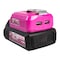 The Original Pink Box 20-Volt Lithium-Ion Battery Adapter with Dual USB Ports and LED Work Light, Pink PBUSB_2Ah_CHRGR - alternate 4