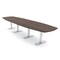 Skutchi Designs Arc Boat Conference Table With Power, 48 in W, 192 in L HAR-ABOT-48X192-T-H3041-NA - alternate 1
