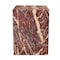 Homeroots 20" Red Marble Square Block End Table 569938 - alternate 5