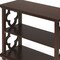 Homeroots 27" Dark Brown Two Tier Standard Bookcase 389569 - alternate 6