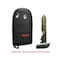 Aks Keys Dodge Jeep Tombstone Smart Key Shell Pad 3B for FCC# M3N-40821302 RS-DODGE-01 - alternate 1